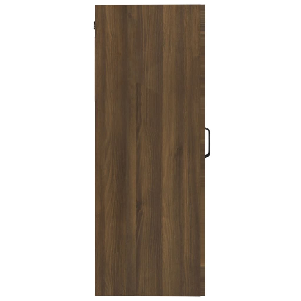 vidaXL Κρεμαστό Ντουλάπι Τοίχου Καφέ Δρυς 69,5x34x90 εκ Επεξ. Ξύλο