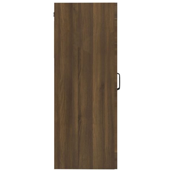 vidaXL Κρεμαστό Ντουλάπι Τοίχου Καφέ Δρυς 69,5x34x90 εκ Επεξ. Ξύλο