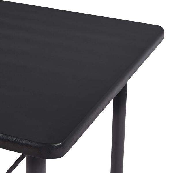vidaXL Τραπέζι Μπαρ Μαύρο 120 x 60 x 110 εκ. από MDF