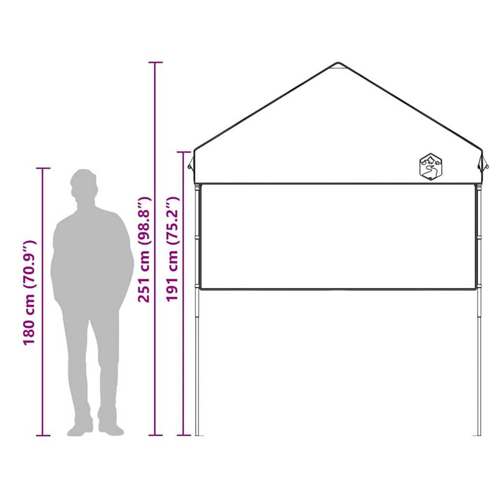 vidaXL Σκηνή Canopy Pop-up Πράσινο 200 x 200 cm ύφασμα