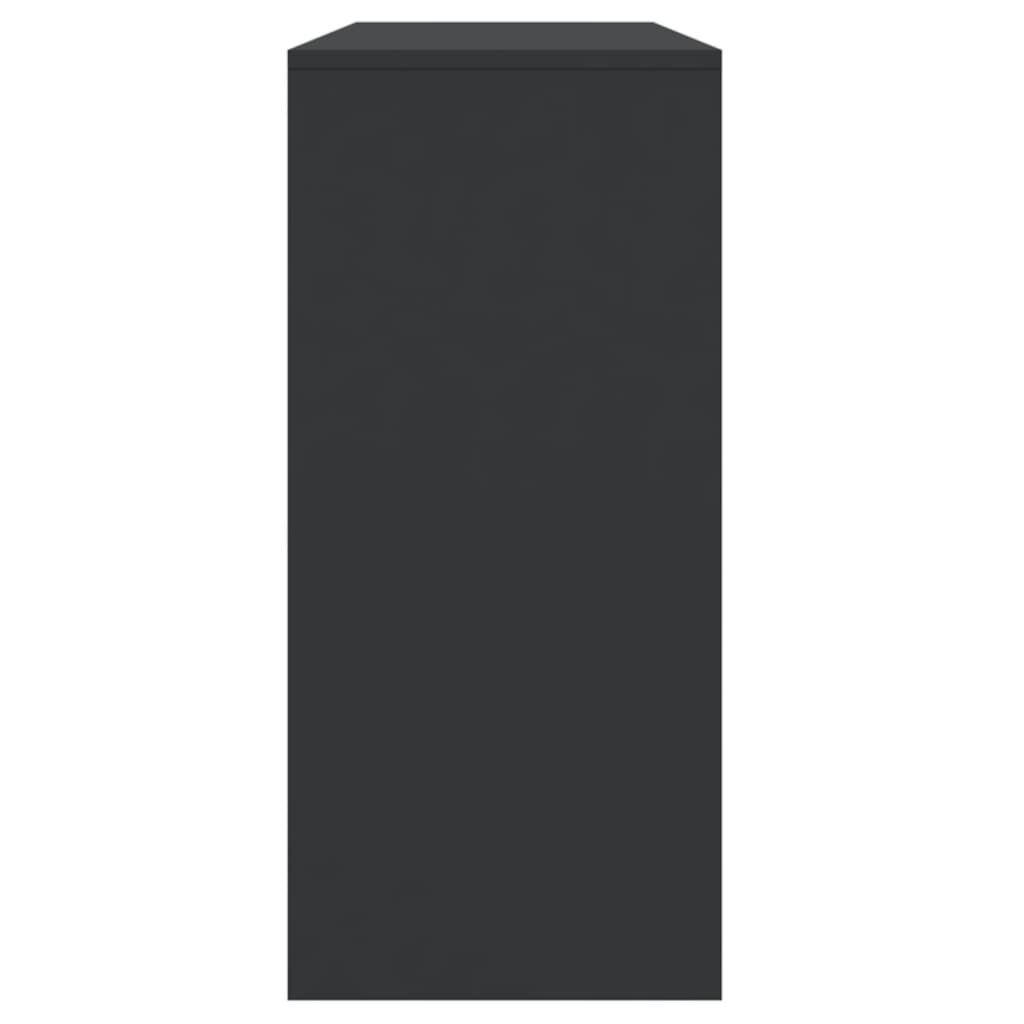 vidaXL Τραπέζι Κονσόλα Μαύρο 100x35x76,5 εκ. Επεξεργασμένο Ξύλο