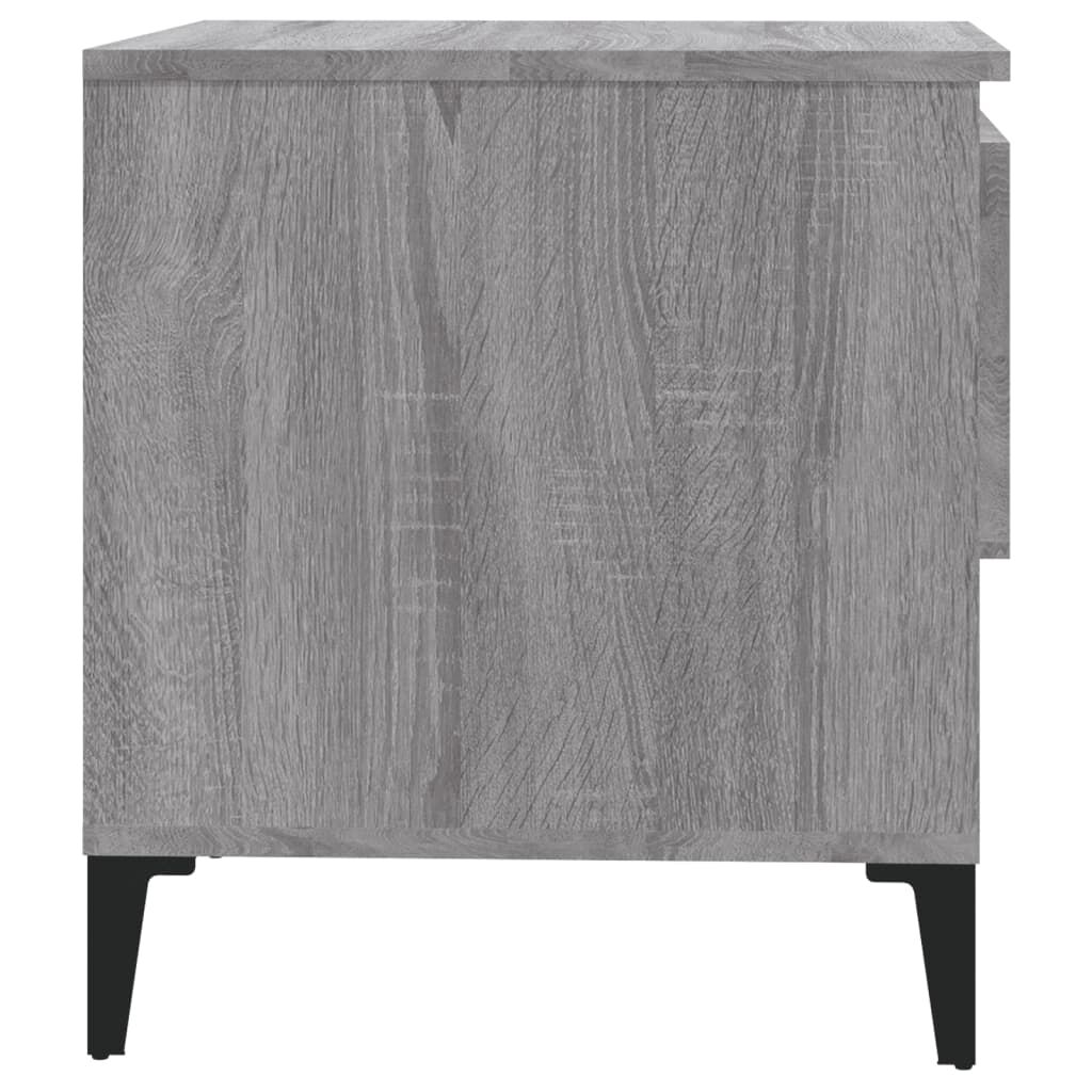 vidaXL Βοηθητικό Τραπέζι Γκρι Sonoma 50x46x50 εκ. Επεξεργασμένο Ξύλο