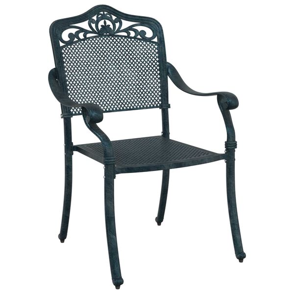 vidaXL Καρέκλα Κήπου 2 pcs Πράσινο 55 x 56.5 x 91εκ Αλουμίνιο