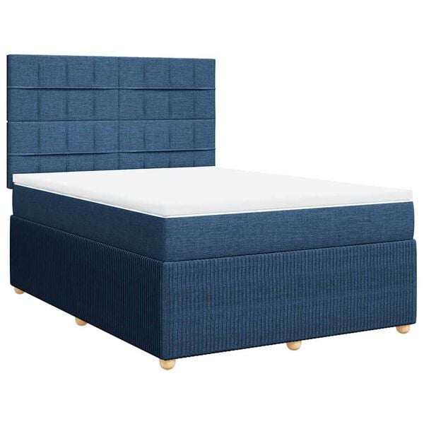 vidaXL &Kappa;&rho;&epsilon;&beta;ά&tau;&iota; Boxspring &mu;&epsilon; &Sigma;&tau;&rho;ώ&mu;&alpha; &Mu;&pi;&lambda;&epsilon; 160x200 &epsilon;&kappa;. &Upsilon;&phi;&alpha;&sigma;&mu;ά&tau;&iota;&nu;&omicron;