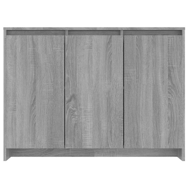 vidaXL Μπουφές Γκρι Sonoma 102x33x75 εκ. από Επεξεργασμένο Ξύλο