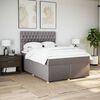 vidaXL &Kappa;&rho;&epsilon;&beta;ά&tau;&iota; Boxspring &mu;&epsilon; &Sigma;&tau;&rho;ώ&mu;&alpha; Taupe 160x200 &epsilon;&kappa;. &Upsilon;&phi;&alpha;&sigma;&mu;ά&tau;&iota;&nu;&omicron;