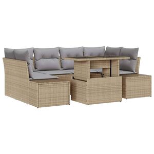 vidaXL &Sigma;&epsilon;&tau; &Kappa;&alpha;&nu;&alpha;&pi;έ 7 pcs &Mu;&pi;έ&zeta; &kappa;&alpha;&iota; &Alpha;&nu;&omicron;&iota;&chi;&tau;ό &Gamma;&kappa;&rho;&iota; &sigma;&upsilon;&nu;&theta;&epsilon;&tau;&iota;&kappa;ό &rho;&alpha;&tau;ά&nu;