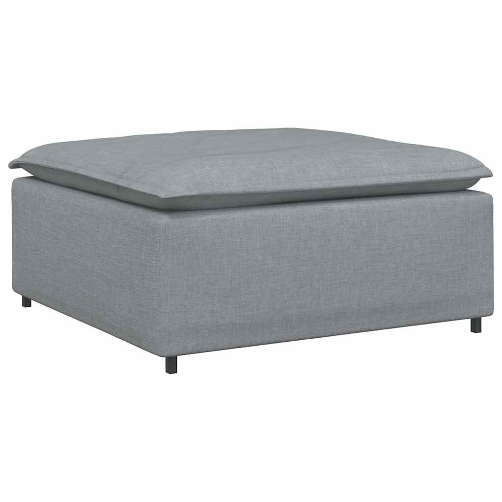 vidaXL Υποπόδιο Καναπέ Ανοιχτό Γκρι 100 x 100 x 48 εκ.