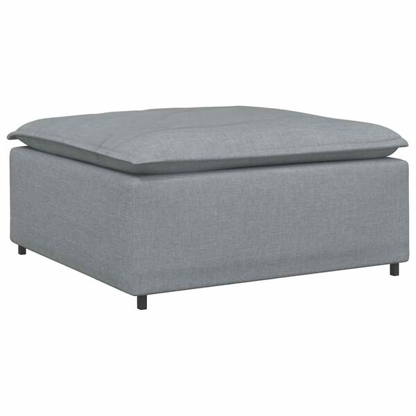 vidaXL Υποπόδιο Καναπέ Ανοιχτό Γκρι 100 x 100 x 48 εκ.
