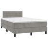 vidaXL &Kappa;&rho;&epsilon;&beta;ά&tau;&iota; Boxspring &mu;&epsilon; &Sigma;&tau;&rho;ώ&mu;&alpha; & LED &Alpha;&nu;.&Gamma;&kappa;&rho;&iota; 120x190&epsilon;&kappa;. &Beta;&epsilon;&lambda;&omicron;ύ&delta;&iota;&nu;&omicron;