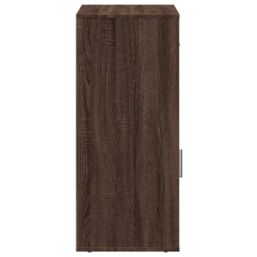 vidaXL Ραφιέρα με Ντουλάπια Καφέ Δρυς 56,5x39x90εκ. Επεξεργασμένο Ξύλο