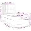 vidaXL &Kappa;&rho;&epsilon;&beta;ά&tau;&iota; Boxspring &mu;&epsilon; &Sigma;&tau;&rho;ώ&mu;&alpha; &Sigma;&kappa;&omicron;ύ&rho;&omicron; &Gamma;&kappa;&rho;&iota; 90x190 &epsilon;&kappa;. &Beta;&epsilon;&lambda;&omicron;ύ&delta;&iota;&nu;&omicron;
