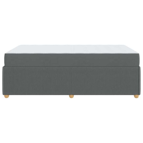 vidaXL Σκελετός Κρεβατιού Άλλο Σκούρο γκρι 120 x 190 cm ύφασμα