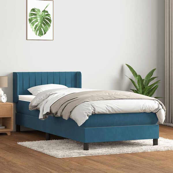 vidaXL Box Spring &kappa;&rho;&epsilon;&beta;ά&tau;&iota; &mu;&epsilon; &sigma;&tau;&rho;ώ&mu;&alpha; &sigma;&kappa;&omicron;ύ&rho;&omicron; &mu;&pi;&lambda;&epsilon; 90x210 &epsilon;&kappa;. &Beta;&epsilon;&lambda;&omicron;ύ&delta;&iota;&nu;&omicron;
