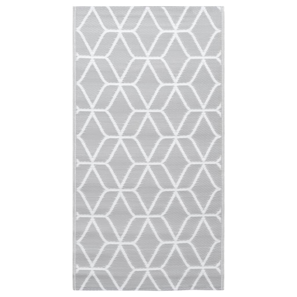 vidaXL Χαλί εξωτερικού χώρου ARAKIL γκρι 120x180 cm PP