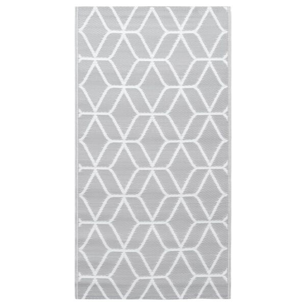 vidaXL Χαλί εξωτερικού χώρου ARAKIL γκρι 120x180 cm PP