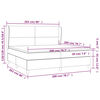 vidaXL &Kappa;&rho;&epsilon;&beta;ά&tau;&iota; Boxspring &mu;&epsilon; &Sigma;&tau;&rho;ώ&mu;&alpha; &Alpha;&nu;&omicron;&iota;&chi;&tau;ό &Gamma;&kappa;&rho;&iota; 200x200 &epsilon;&kappa;. &Upsilon;&phi;&alpha;&sigma;&mu;ά&tau;&iota;&nu;&omicron;