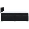 vidaXL Κρεβάτι Boxspring με Στρώμα Μαύρο 120x190 εκ. Υφασμάτινο