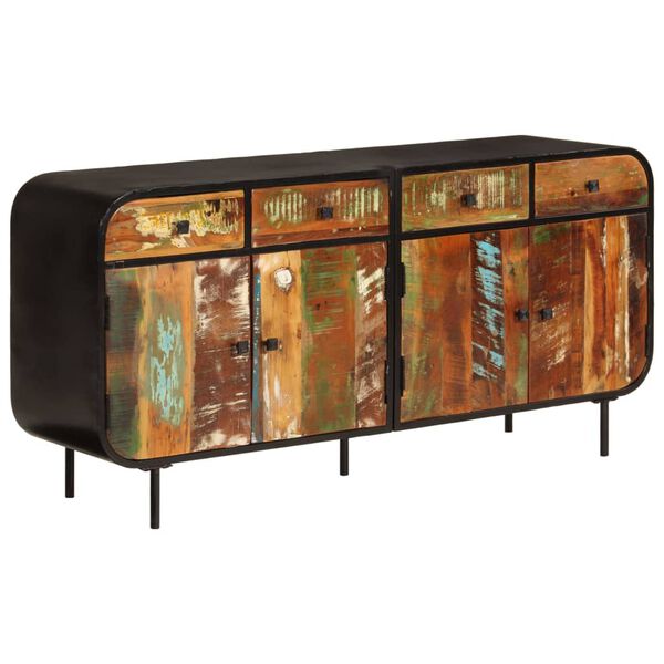 vidaXL Ντουλάπι 140 x 35 x 70 εκ. Μασίφ Ανακυκλωμένο Ξύλο και Μέταλλο