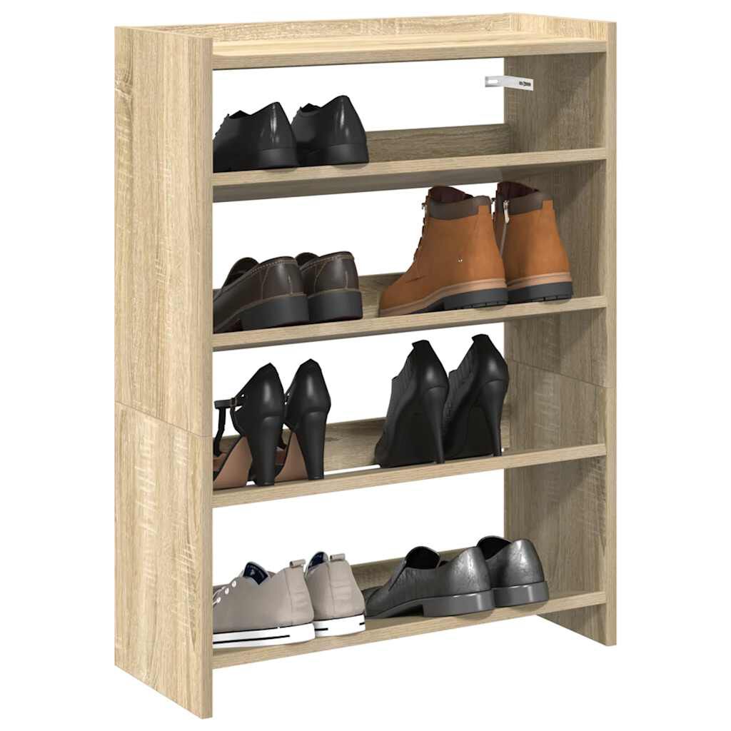 Ράφι παπουτσιών vidaXL Sonoma Oak 60x25x81 cm Κατασκευασμένο ξύλο