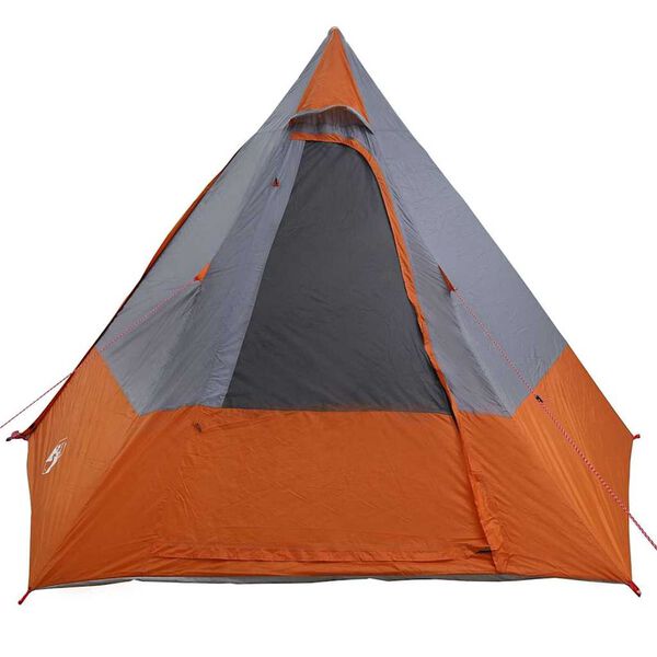 vidaXL Σκηνή Camping Γκρι και πορτοκαλί 482 x 360 x 227 εκ Πολυεστέρας