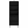 vidaXL Highboard &Mu;&alpha;ύ&rho;&eta; &Omicron;&xi;&upsilon;ά 40 x 36 x 110 &epsilon;&kappa;. &Epsilon;&pi;&epsilon;&xi;&epsilon;&rho;&gamma;&alpha;&sigma;&mu;έ&nu;&omicron; &xi;ύ&lambda;&omicron;