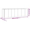 vidaXL Ζαρντινιέρα 280 x 80 x 80 εκ. από Ατσάλι Σκληρυθέν στον Αέρα