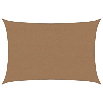 vidaXL Πανί Σκίασης Taupe 4 x 5 μ. από HDPE 160 γρ./μ²