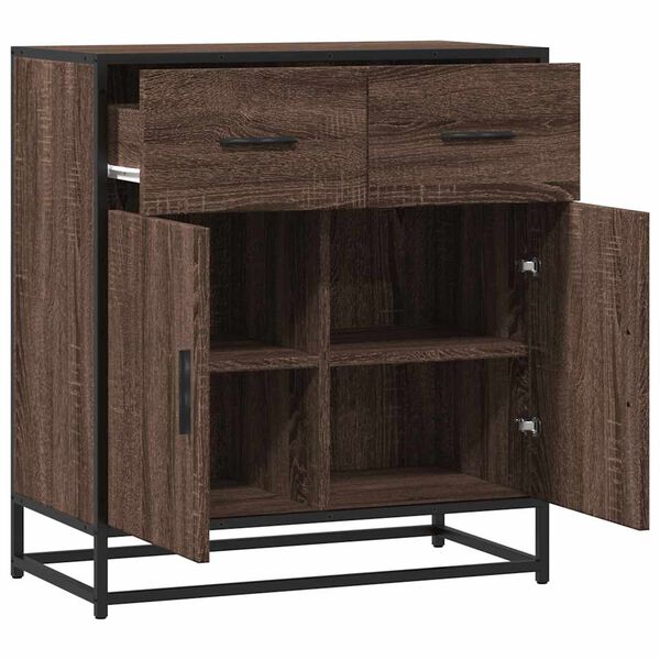 vidaXL Συρταριέρα καφέ δρυς 68x35x76 cm Κατασκευασμένο ξύλο