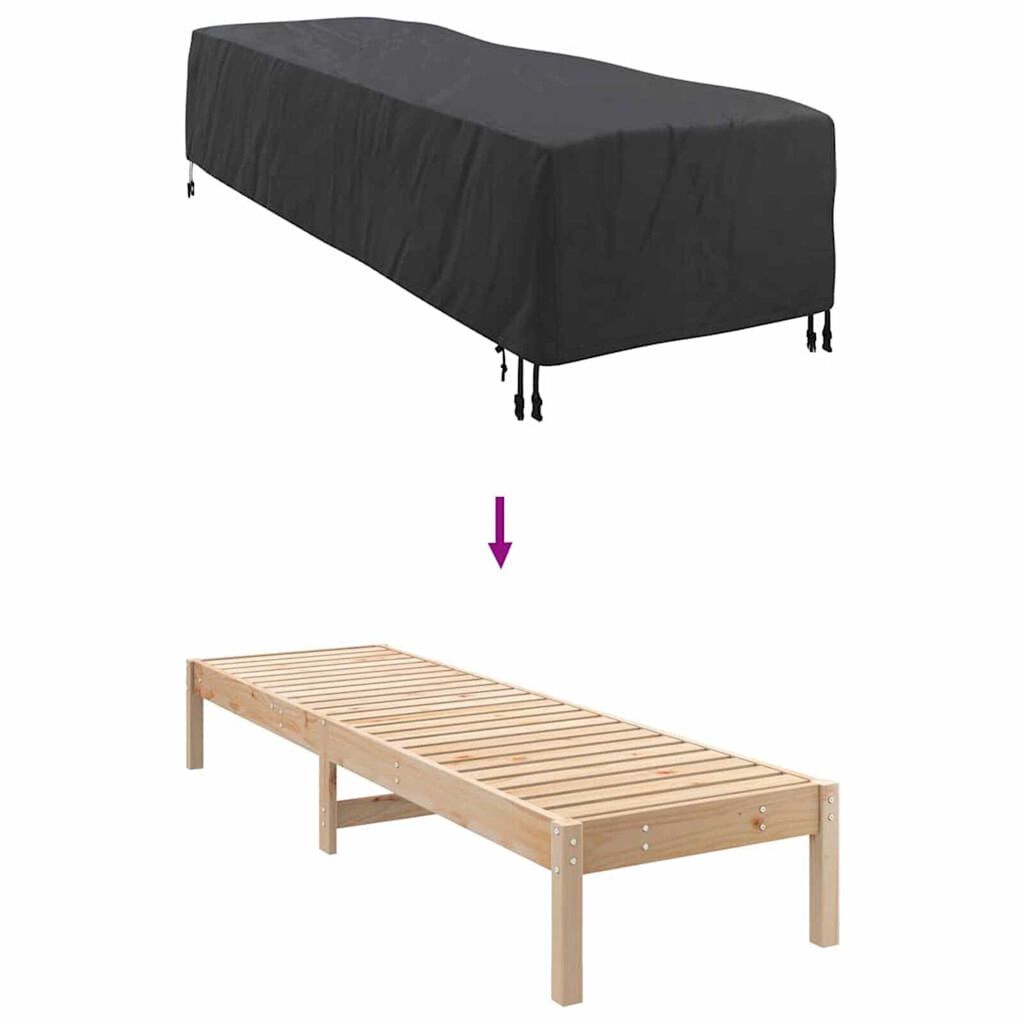 vidaXL Κάλυμμα επίπλων εξωτερικού χώρου 210 x 74 x 40 εκ