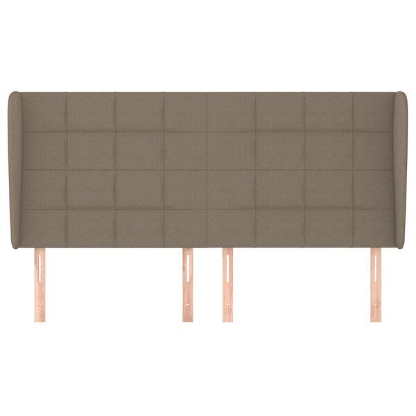 vidaXL &Kappa;&epsilon;&phi;&alpha;&lambda;ά&rho;&iota; &mu;&epsilon; &Pi;&tau;&epsilon;&rho;ύ&gamma;&iota;&alpha; Taupe 163x23x118/128 &epsilon;&kappa;. &Upsilon;&phi;&alpha;&sigma;&mu;ά&tau;&iota;&nu;&omicron;