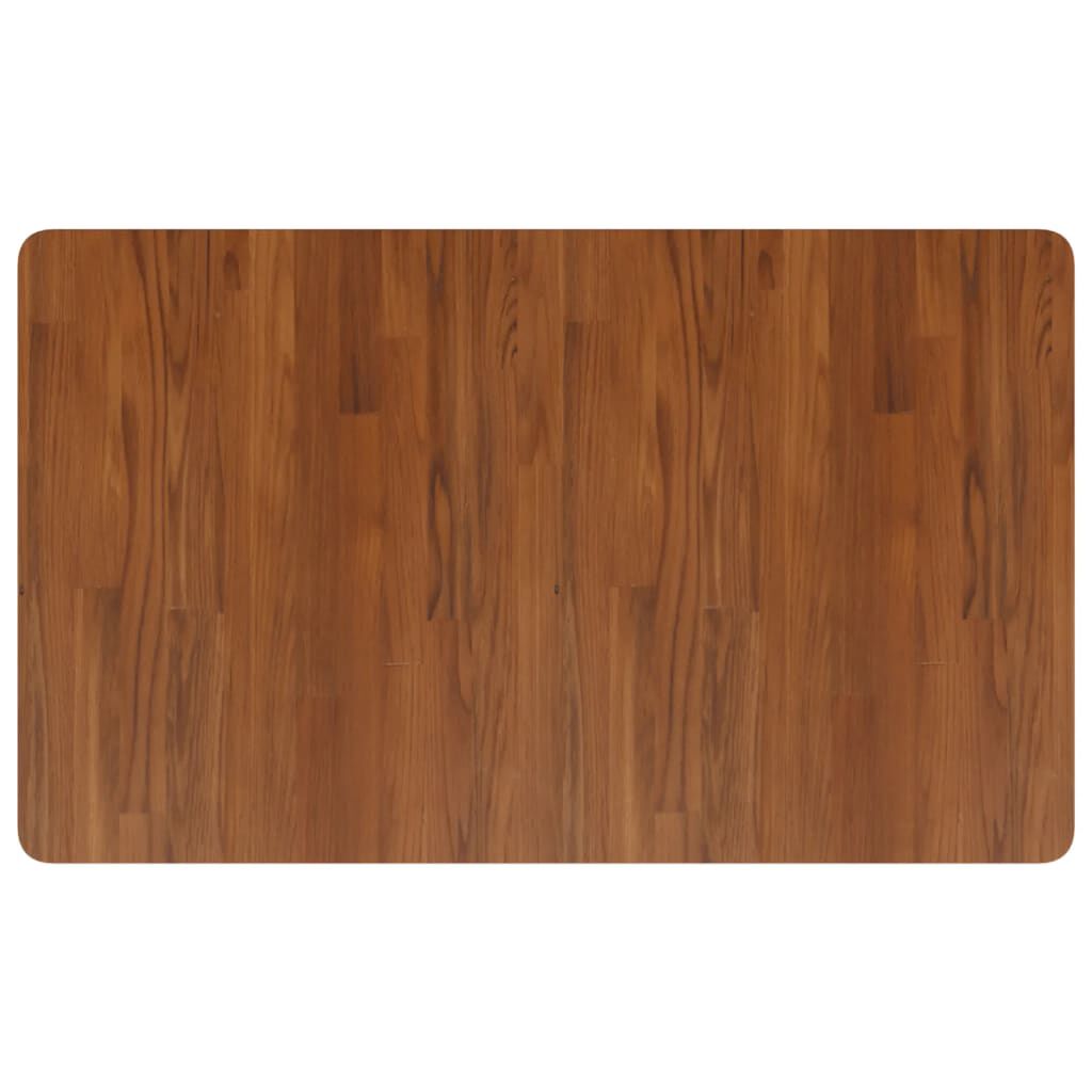 vidaXL Πάγκος Εργασίας Ορθογώνιος 100x60x(71,5-98) εκ Μασίφ Ξύλο Δρυός
