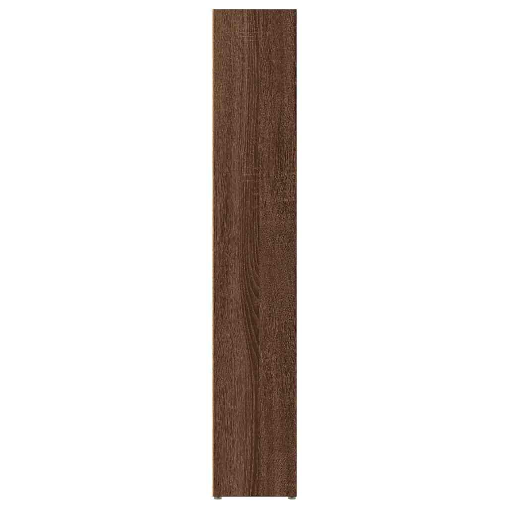 vidaXL Ντουλάπια CD 2 τεμ. Καφέ δρυς 21x16x93,5 εκ Επεξεργασμένο Ξύλο