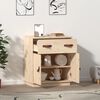vidaXL Ντουλάπι 65,5 x 40 x 75 εκ. από Μασίφ Ξύλο Πεύκου