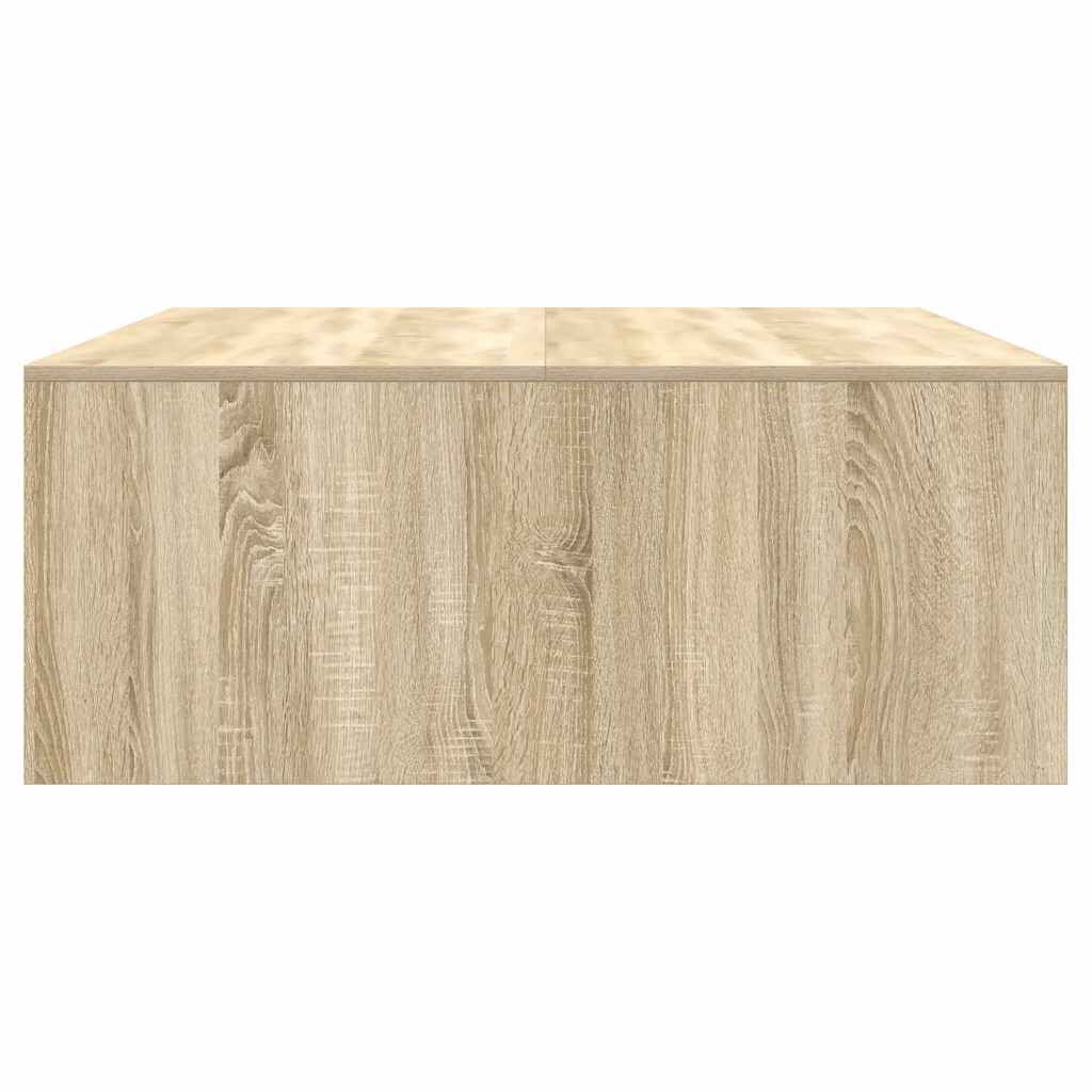 vidaXL Τραπεζάκι σαλονιού με συρτάρια Sonoma Δρυς 100x100x40 εκ.