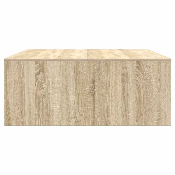 vidaXL Τραπεζάκι σαλονιού με συρτάρια Sonoma Δρυς 100x100x40 εκ.