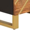 vidaXL Ντουλάπι Καφέ/Μαύρο 40 x 33,5 x 110 εκ. από Μασίφ Ξύλο Μάνγκο