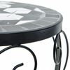 vidaXL Ανθοστήλες 3 τεμ. Μαύρα /Λευκά Κεραμικά