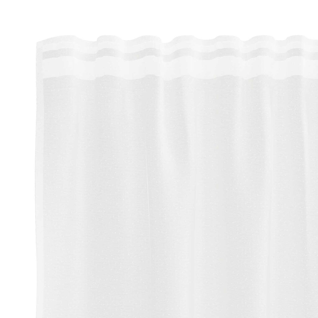 vidaXL Κουρτίνα Δαντέλας με κουρτίνες Floral Λευκό 150 x 100 cm Πολυεστέρας
