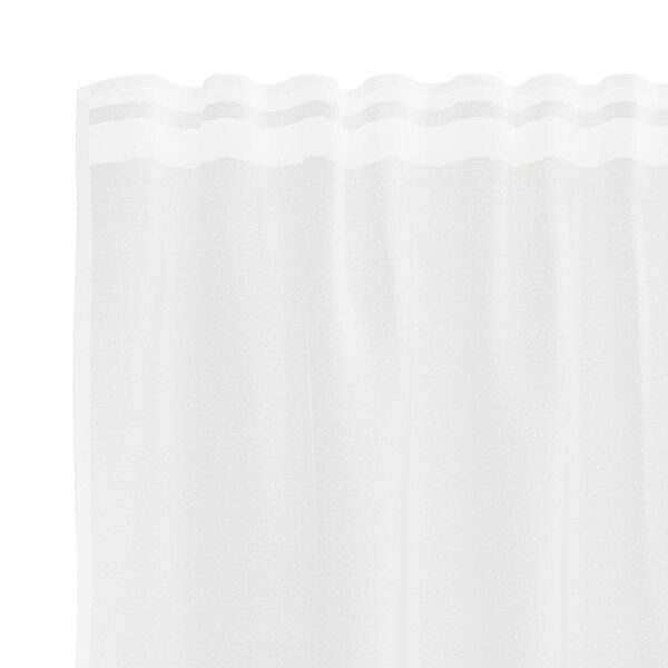 vidaXL Κουρτίνα Δαντέλας με κουρτίνες Floral Λευκό 150 x 100 cm Πολυεστέρας