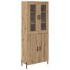 vidaXL Highboard Artisan Oak 69,5 x 34 x 180 &epsilon;&kappa;. &Epsilon;&pi;&epsilon;&xi;&epsilon;&rho;&gamma;&alpha;&sigma;&mu;έ&nu;&omicron; &xi;ύ&lambda;&omicron;