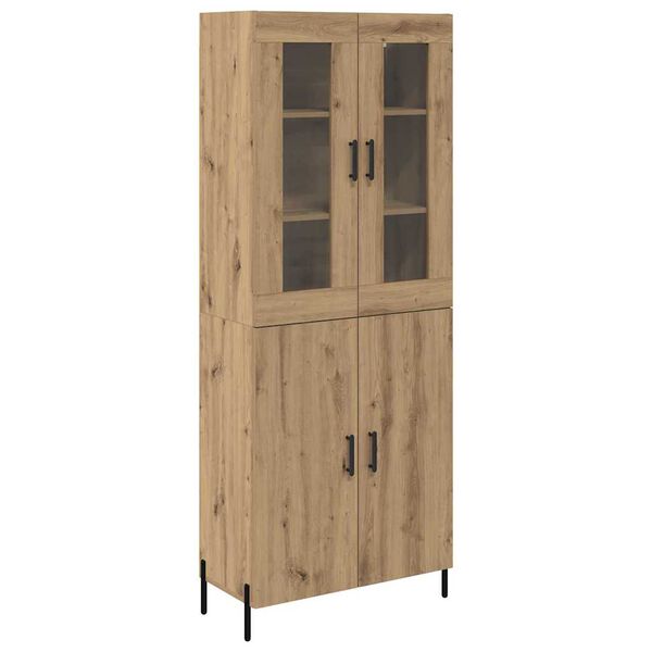 vidaXL Highboard Artisan Oak 69,5 x 34 x 180 &epsilon;&kappa;. &Epsilon;&pi;&epsilon;&xi;&epsilon;&rho;&gamma;&alpha;&sigma;&mu;έ&nu;&omicron; &xi;ύ&lambda;&omicron;