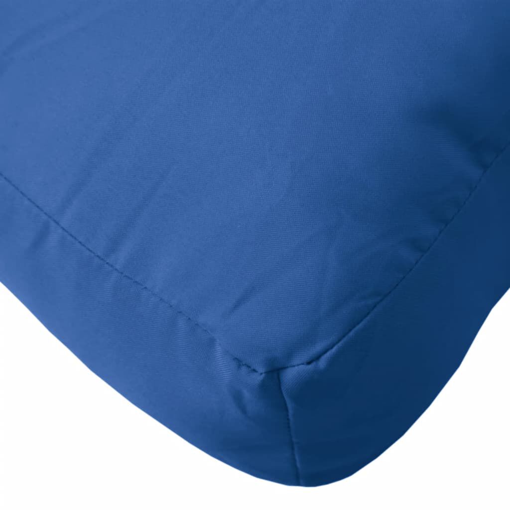 vidaXL Μαξιλάρι Παλέτας Μπλε Ρουά 60 x 40 x 12 εκ. Υφασμάτινο