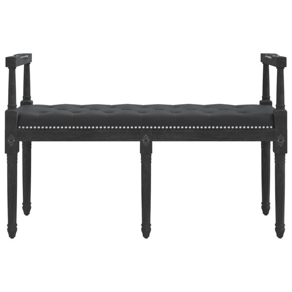 vidaXL Πάγκος Μαύρος 110x40x70 εκ. Βελούδινος