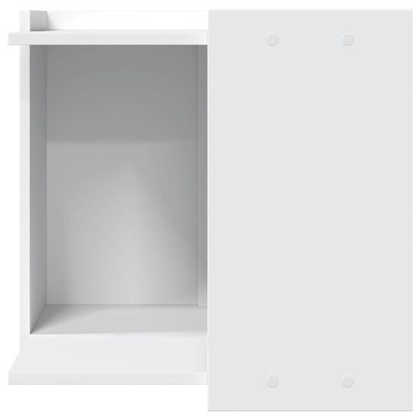 vidaXL Τουαλέτα Γάτας Περίφραξη Λευκό 53x53x51 εκ. Επεξεργασμ. Ξύλο