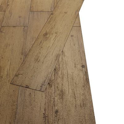 vidaXL Δάπεδο Μη Αυτοκόλλητο Καφέ Καρυδί 5,26 μ² / 2 χιλ. από PVC