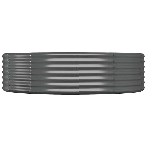 vidaXL Ζαρντινιέρα Ανθρακί 140x140x36εκ Γαλβανισμένος χάλυβας