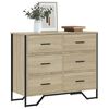 vidaXL Συρταριέρα Sonoma Δρυς 91x35,5x74,5 εκ. από Επεξεργ. Ξύλο