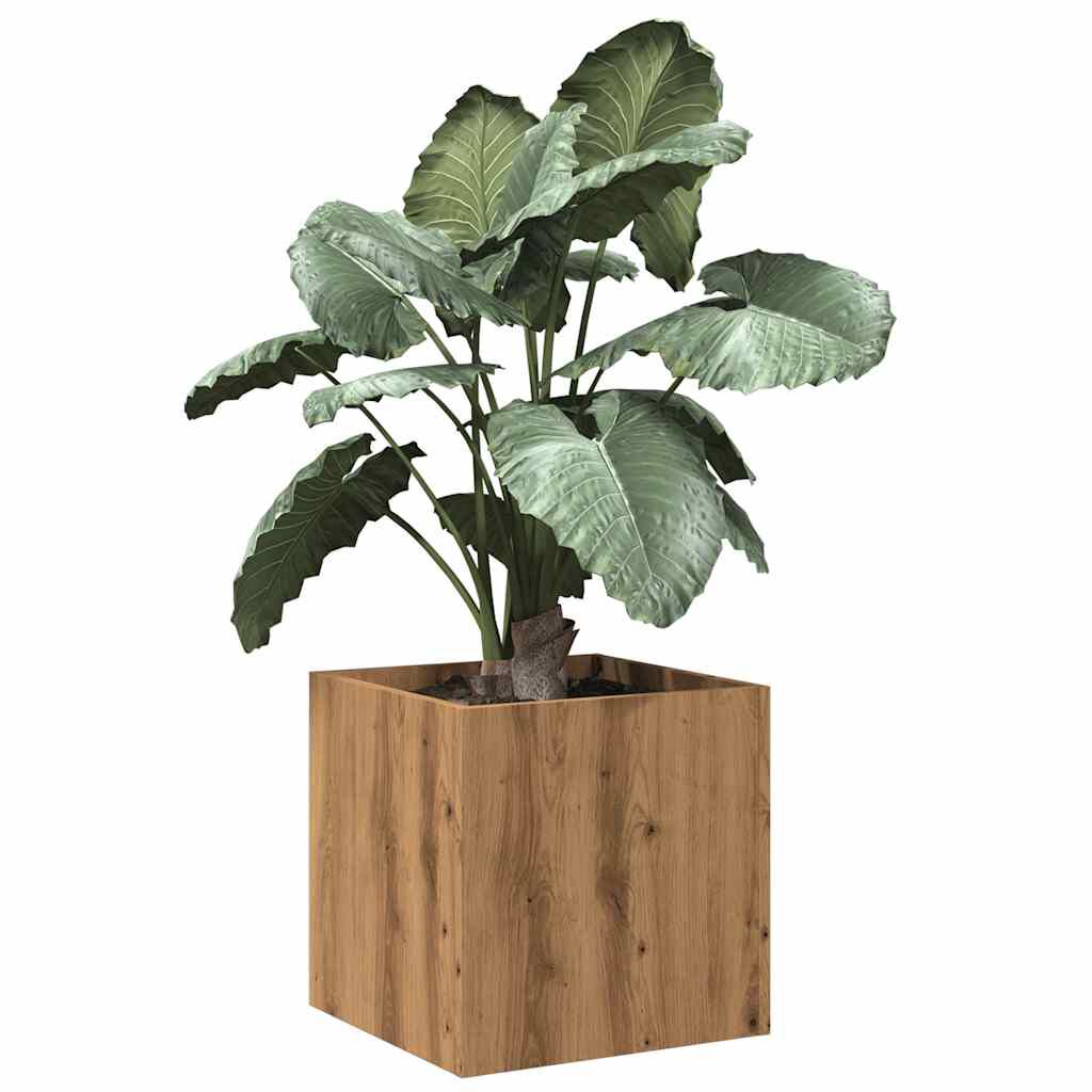 vidaXL Κουτί γλάστρας Artisan Oak 40x40x40 cm Κατασκευασμένο ξύλο