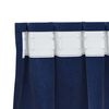 vidaXL Κουρτίνες με κουρτίνες 2 pcs Σκούρο Μπλε 140 x 140 cm Βελούδο